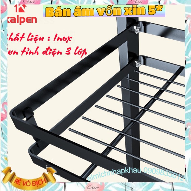 Kệ gia vị 2 tầng 3 tầng sơn tĩnh điện - Kệ đựng gia vị 2 tầng 3 tầng ghép thông minh Kalpen - Kệ bếp cao cấp