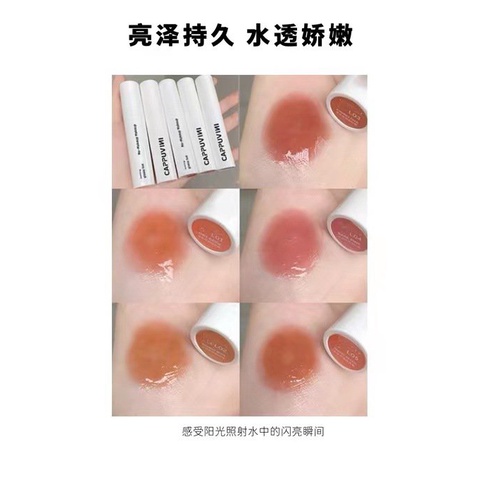 [Hàng mới về] Son Bóng CAPPUVINI dưỡng ẩm màu sắc thời trang cao cấp | BigBuy360 - bigbuy360.vn