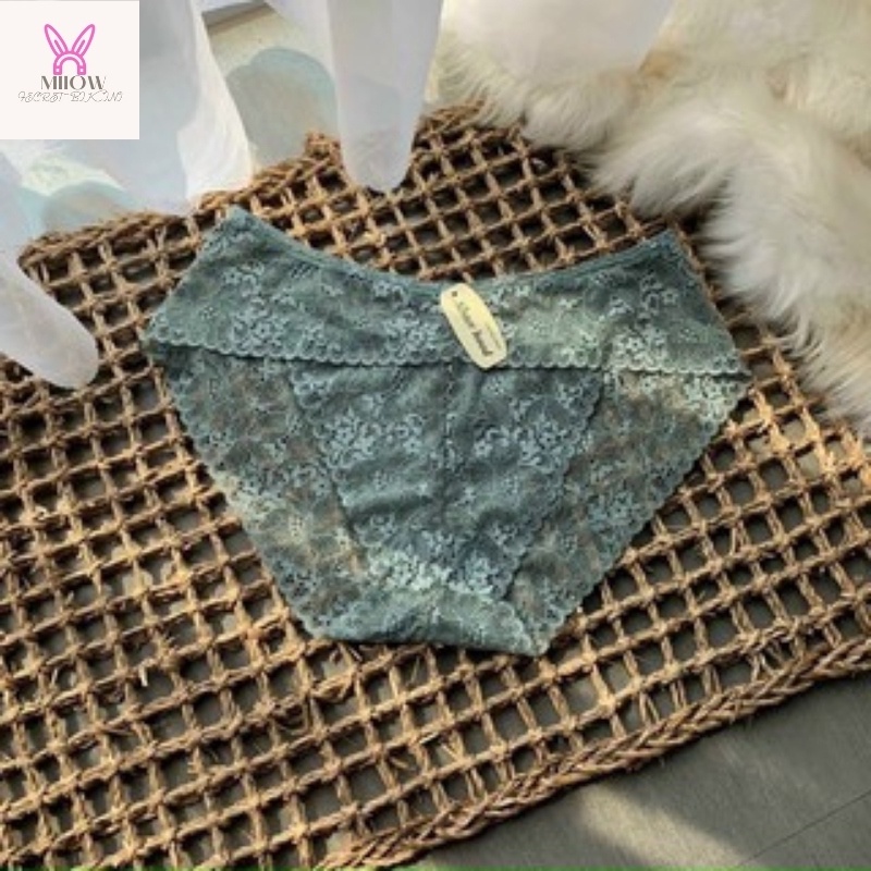 Quần Lót Nữ Ren Sexy thiết kế họa tiết ren xuyên thấu siêu gợi cảm quyến rũ mã A12