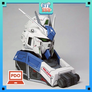 Mô hình giấy anime game robot rx-93-v2 hi-v gundam bust