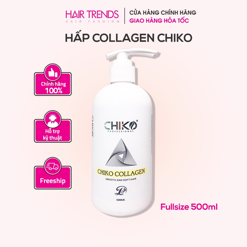 (SIÊU MƯỢT) Hấp tóc collagen hoàn hình CHIKO cao cấp chính hãng