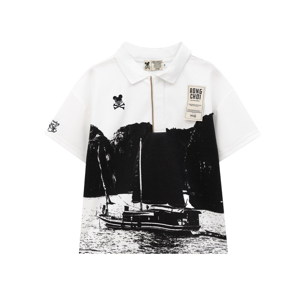 Áo Polo Unisex Bad Habits RONG CHƠI: HẠ LONG POLO Local Brand Chính Hãng