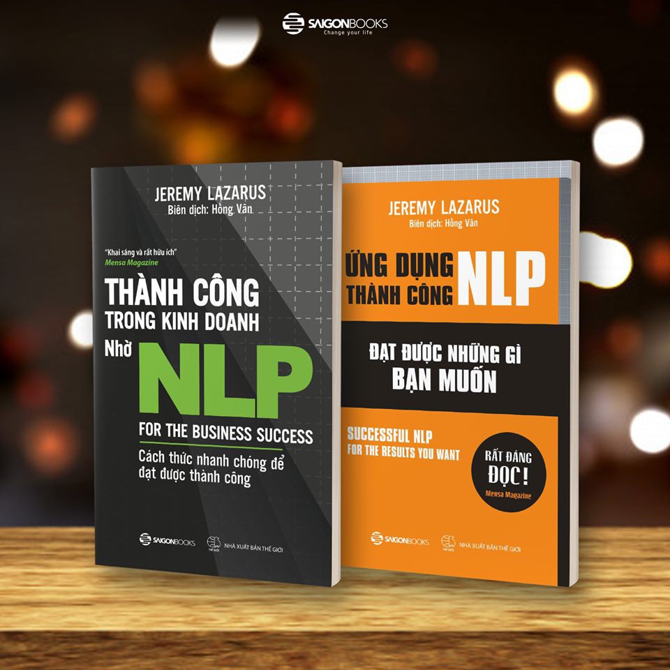 SÁCH: Bộ 2c NLP Tác giả Jeremy Lazarus: Thành công trong kinh doanh nhờ NLP; Ứng dụng thành công NLP