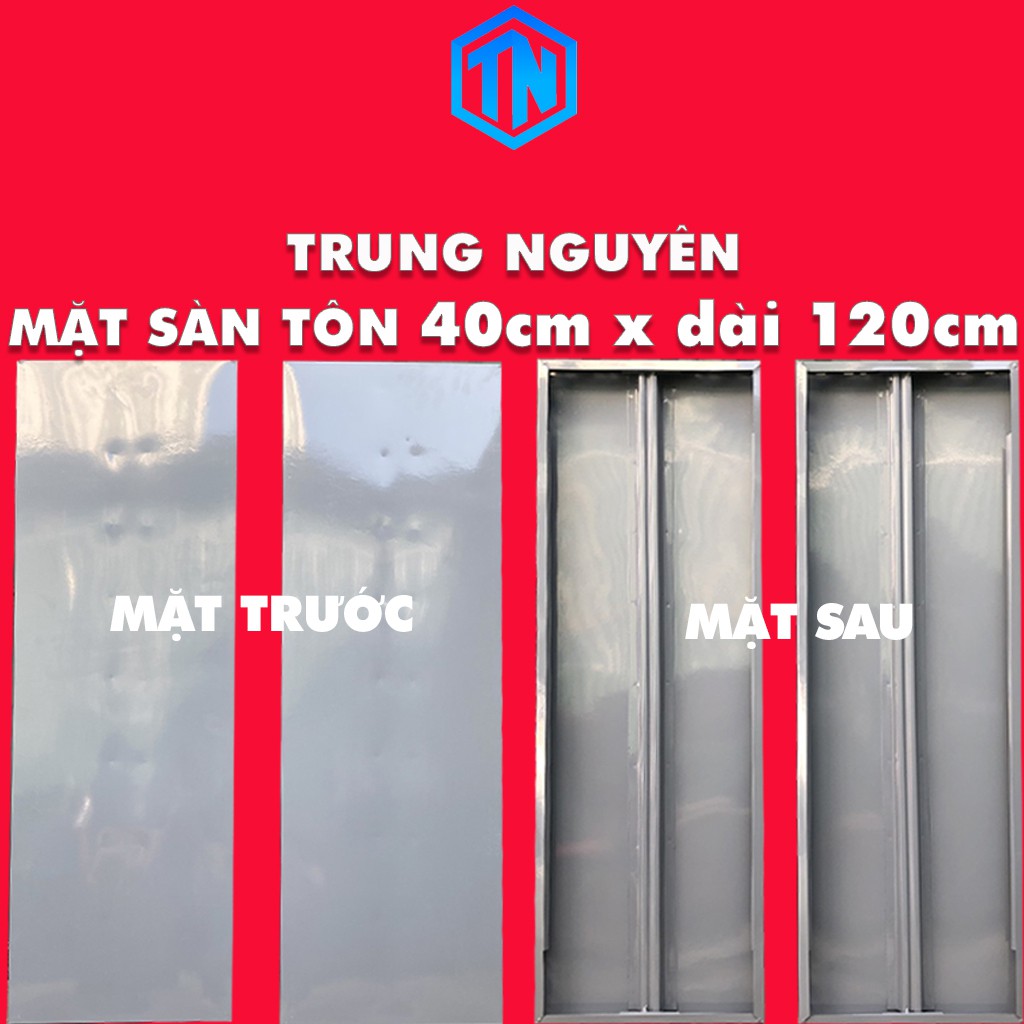 Sàn tôn v lỗ rộng 40cm x dài 120cm 40x120 lắp kệ TRUNG NGUYÊN