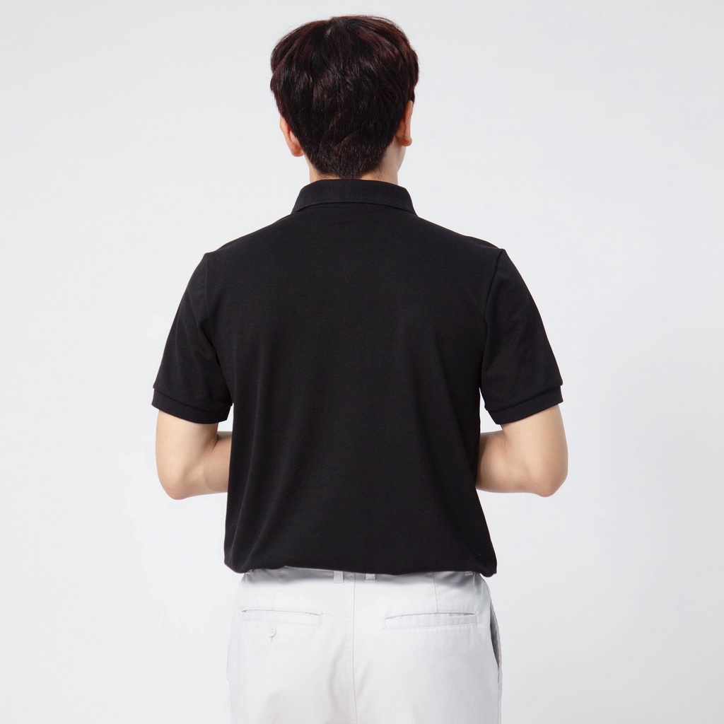 Áo polo nam cao cấp vải cá sấu cotton co giãn phối kẻ sọc Hiddle | H7-T1