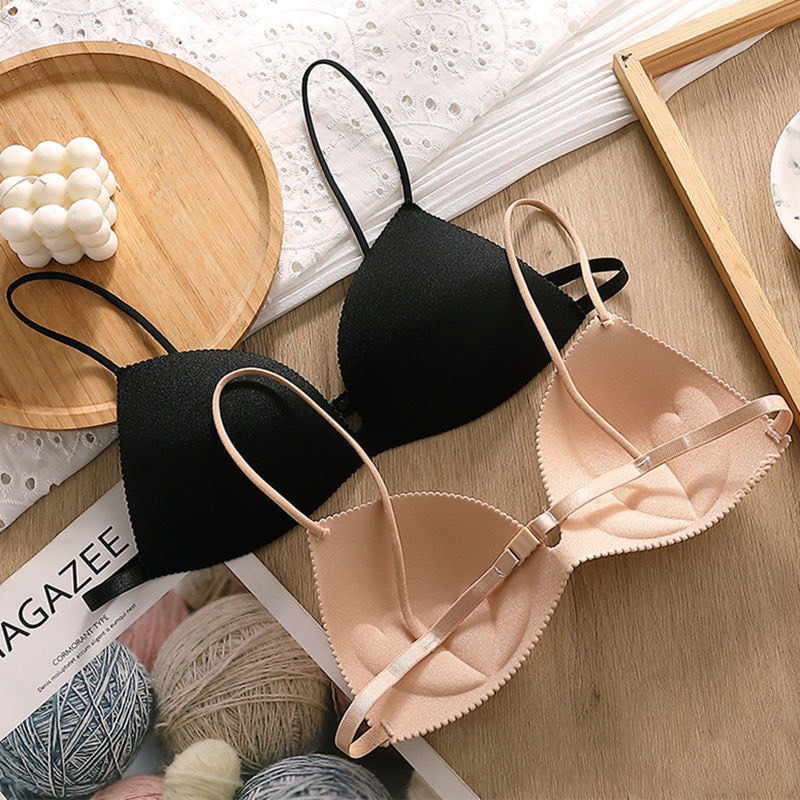 Áo Lót Nữ Không Gọng Nâng Ngực - Áo Bra nữ 2 dây hở lưng nâng vòng một gợi cảm mẫu 818 đệm tim