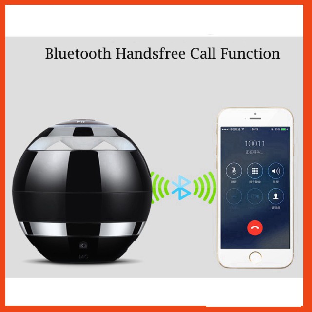Loa Bluetooth hình trứng A18 có đèn led và mich nhận cuộc gọi