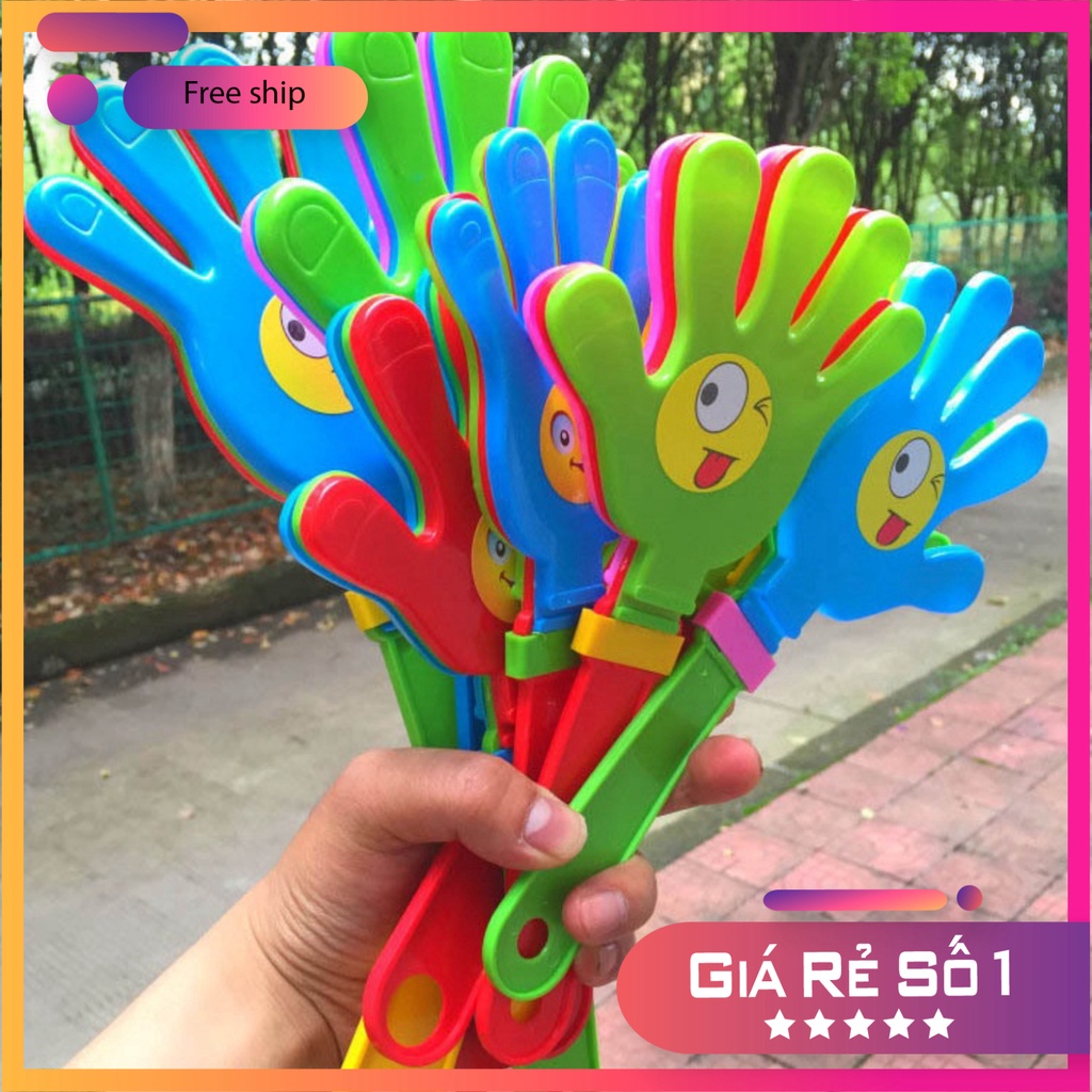 Đồ cổ vũ, bàn tay nhựa vỗ tay to cao cấp 28cm phát sáng lắc nhẹ tạo ra tiếng vỗ tay giòn giã