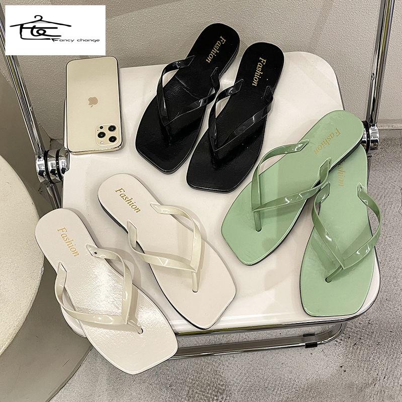 Dép Xỏ Ngón Đế Bằng Thời Trang Đi Biển Mùa Hè Cho Nữ