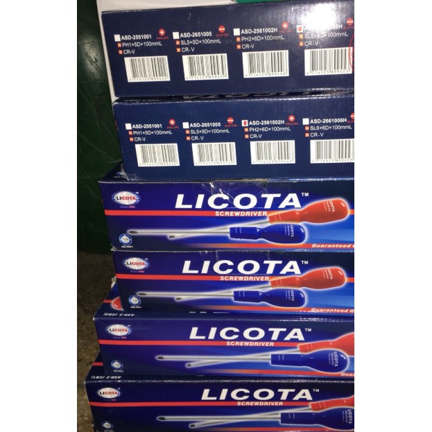 TÔ VÍT , TUỐC NƠ VÍT BẦU LICOTA 2- 4 CẠNH