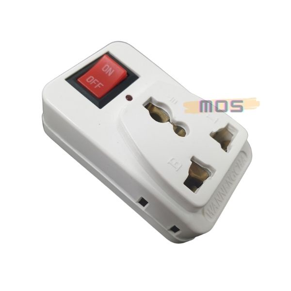 Ổ Cắm Điện Du Lịch 3 Chấu có công tắc Đa Năng ⚡⚡giao hàng 2H⚡⚡ Mos Shop