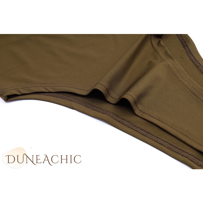 DUNEA Áo liền quần ôm dáng hở lưng màu trơn thời trang quyến rũ dành cho nữ | BigBuy360 - bigbuy360.vn