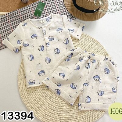 BỘ VẢI XÔ OLIRIVER NHIỀU HOẠ TIẾT ĐÁNG YÊU CHO BÉ 9-33KG