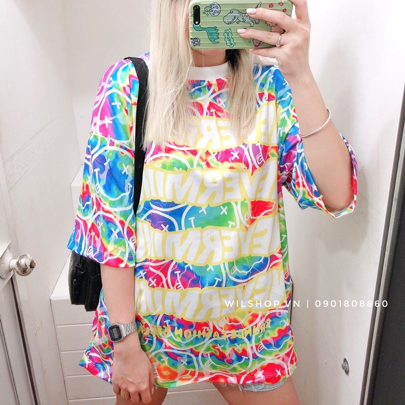 ÁO IN FULL NHIỀU HÌNH FORM RỘNG THÁI LAN - ÁO THUN UNISEX