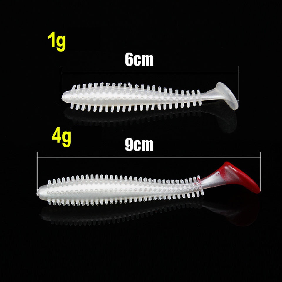 Set 5 Mồi Giả Mềm Thu Hút Câu Cá Hiệu Quả 6cm/9cm