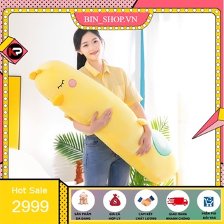 Gấu Bông Gối Ôm Gà Vàng Khổng Lồ ,Thú Bông Gà dài Cute Kích Thước 80 cm