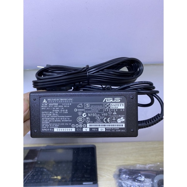 Sạc Laptop Asus 19V – 3.42A – 65W (ADAPTER ASUS 19V-3.42A) NEW 100% tặng kèm dây nguồn0