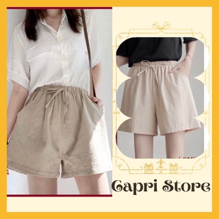 Quần short nữ ống rộng chất đũi capri store