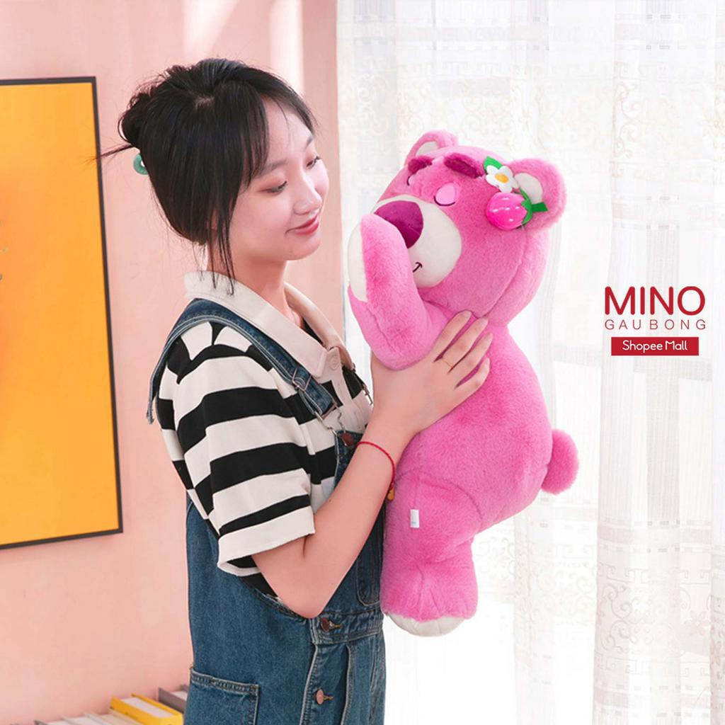 Gấu Bông Lotso Chính Hãng Mềm Mịn Dâu Tây Huggin MINO STORE TH208