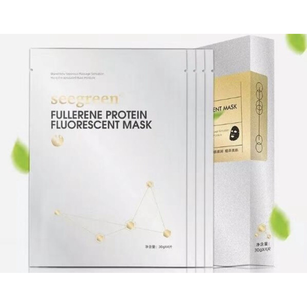 Combo 1 hộp Mua 2 Hộp Tặng 1 Hộp Mặt nạ nâng cơ Fullerene Protein Seegreen