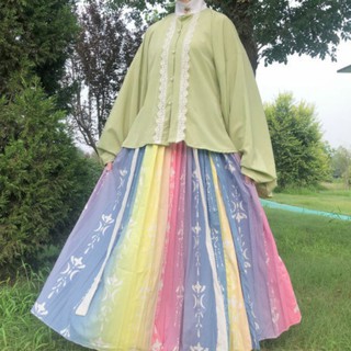 Hán phục cổ trang chân váy nhiều màu(4.5m)