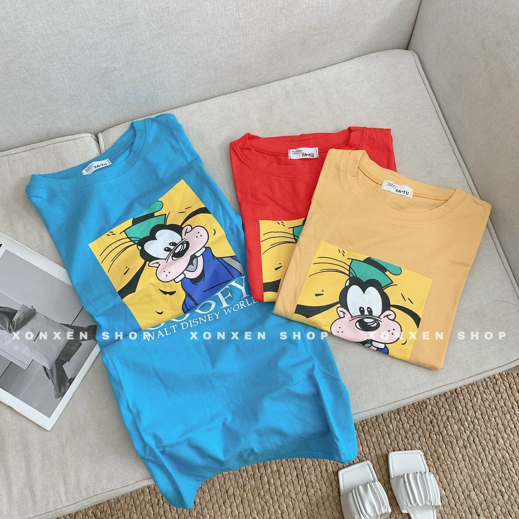 ÁO THUN FORM RỘNG IN HÌNH cá tính chất cotton thoáng mát Xonxen shop free size, mã 12