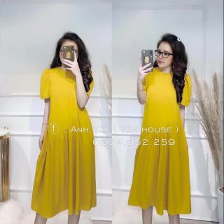 Váy bầu mùa hè tà lệch