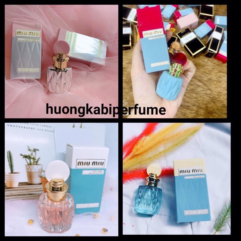 [HÀNG ĐỘC] nước hoa mini miu miu 7.5ml🌷4 mùi sang chảnh🌷