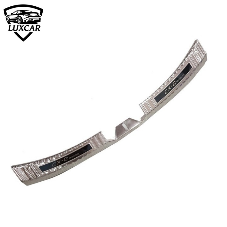 Nẹp chống trầy cốp sau xe MAZDA CX8 | LUXCAR chất liệu INOX-TITAN cao cấp