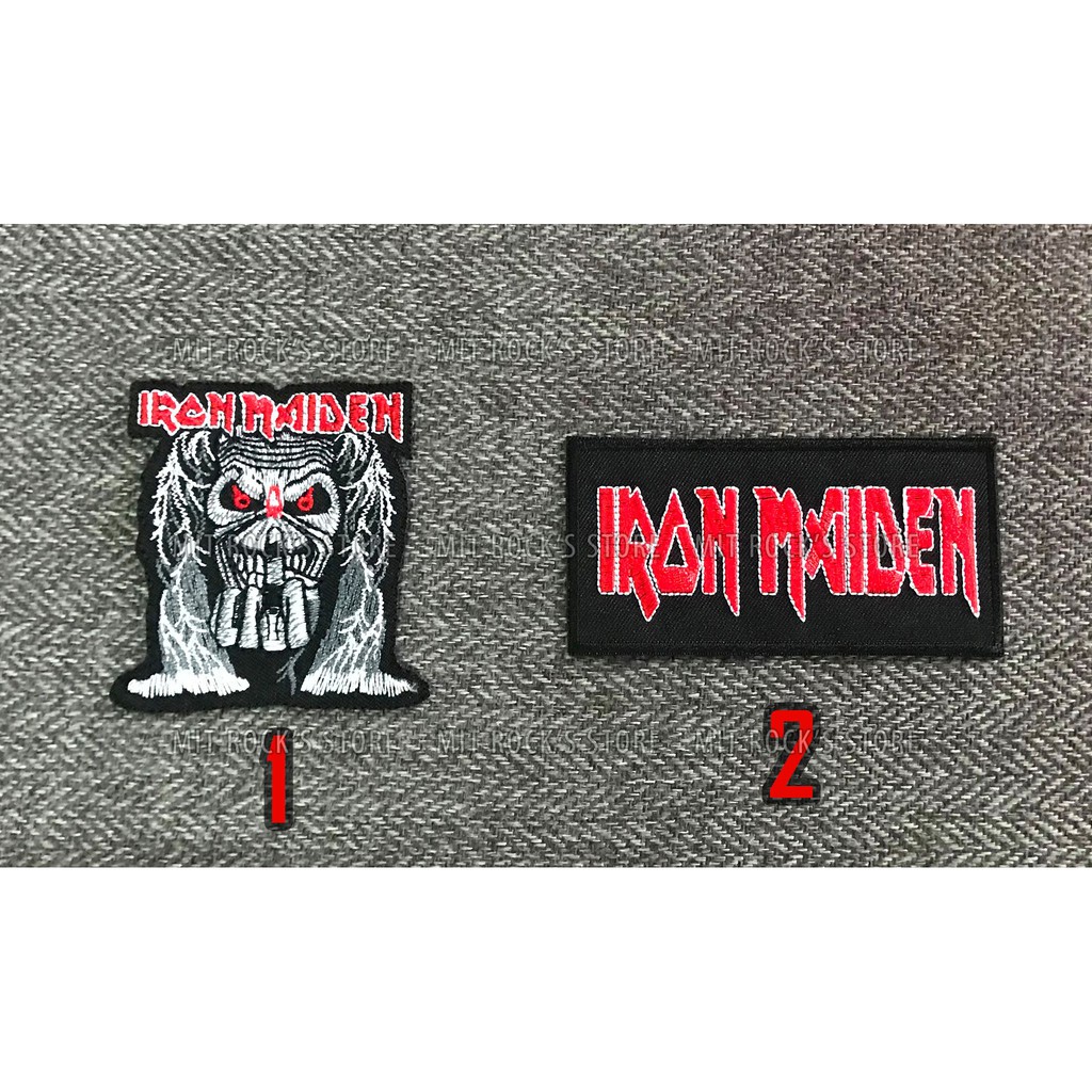 Patch Iron Maiden - Hình ủi lên Quần, áo, ba lô, túi, nón…Hàng Thái Lan, đường chỉ may dày, xịn và đẹp.