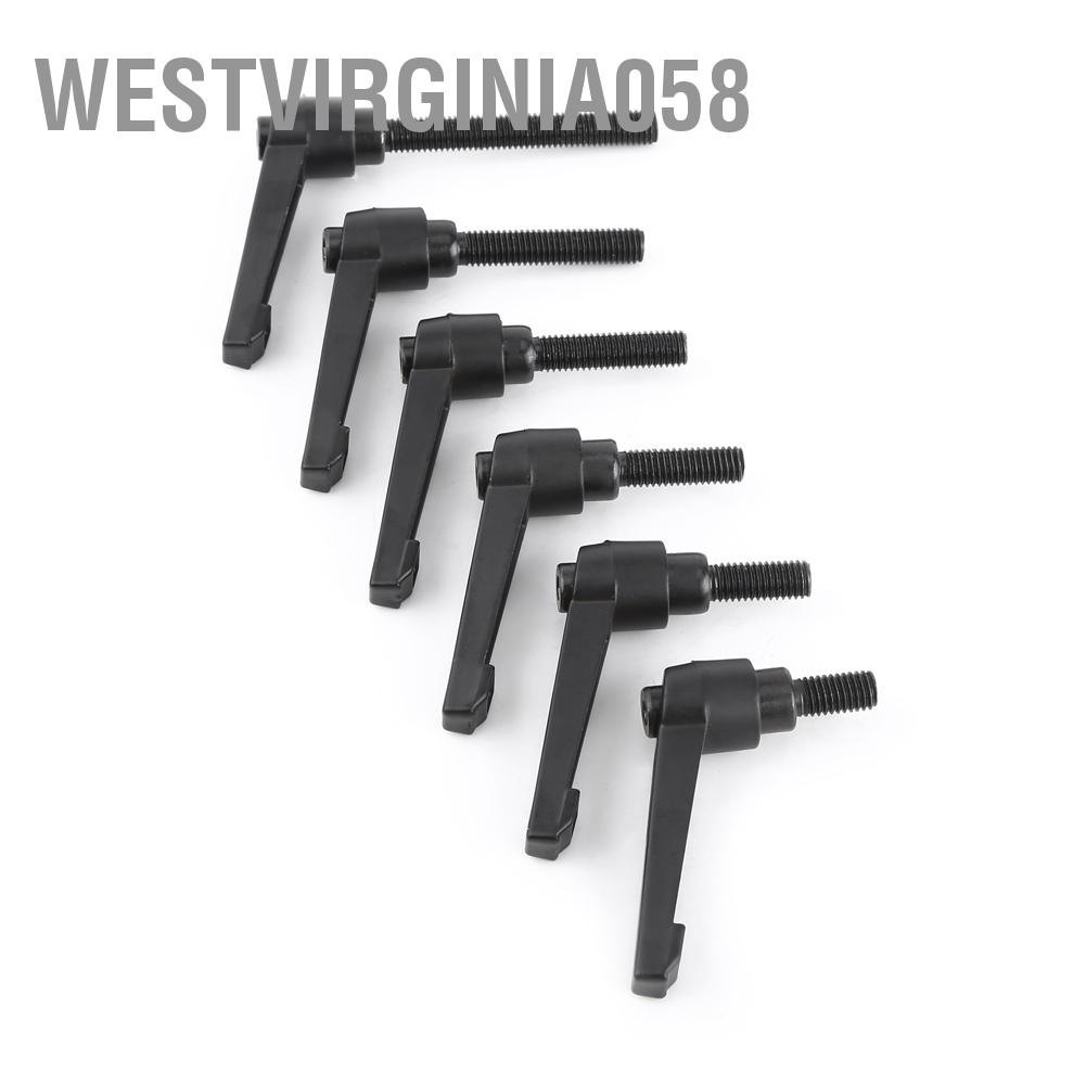 Westvirginia058 M8 16-60mm Clamping Lever Machinery Adjustable Handle Locking External Male Thread Knob