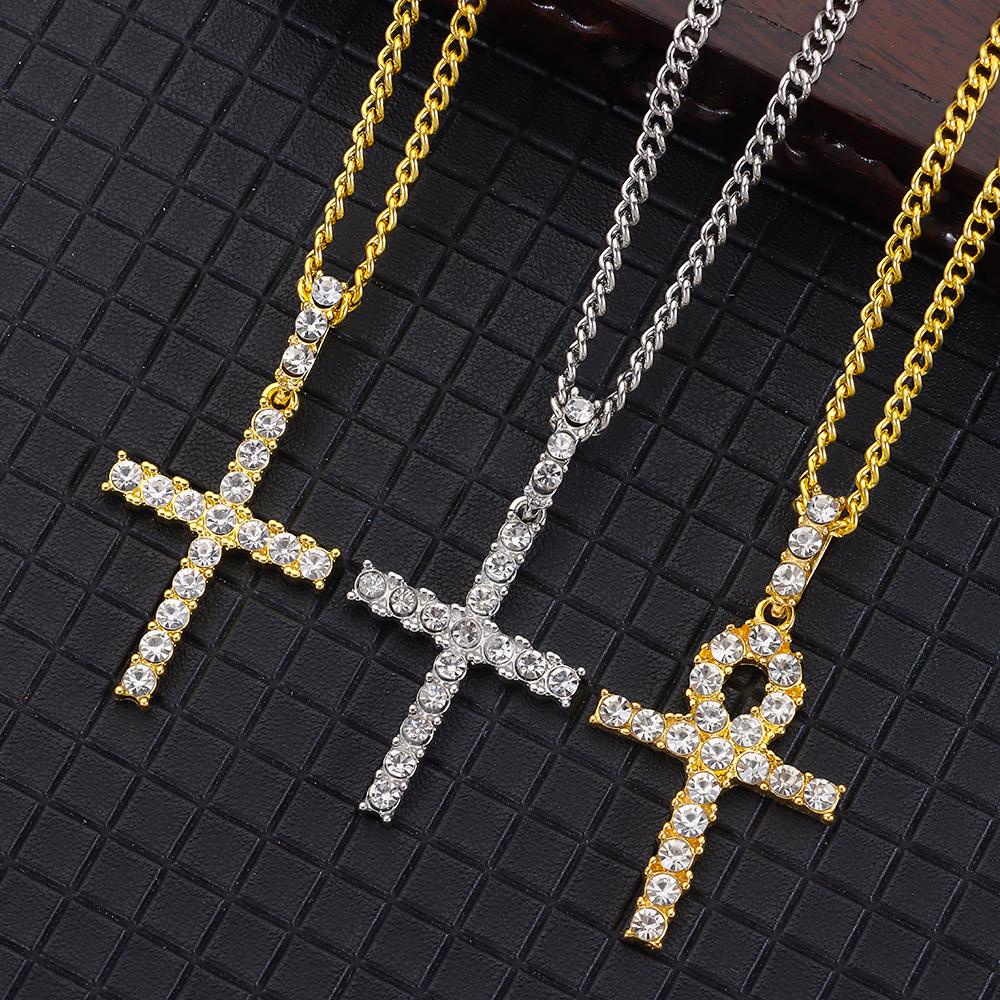 Vòng cổ Mặt Thánh Giá Bằng Hợp Kim Kiểu Dáng Mới Dành Cho Nam|Mặt Vòng cổ Hình Anker