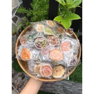500gr kẹo dừa cuộn mix vị