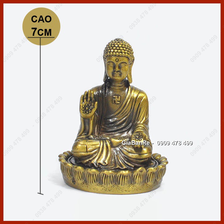 TƯỢNG ĐỒNG PHẬT TỔ GiẢNG PHÁP SIZE NHỎ XE HƠI - 6894