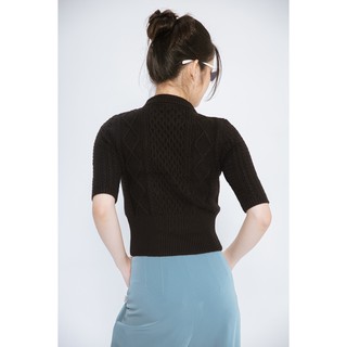Áo len cổ bẻ tay lỡ Q27 CCHAT