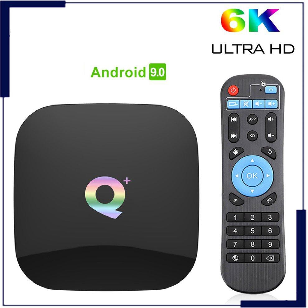 Đầu Tv Box Thông Minh Q Plus Android 9.0 4gb / 2gb Ram 16gb / 32gb / 64gb Rom 6k Iptv Wifi Và Phụ Kiện