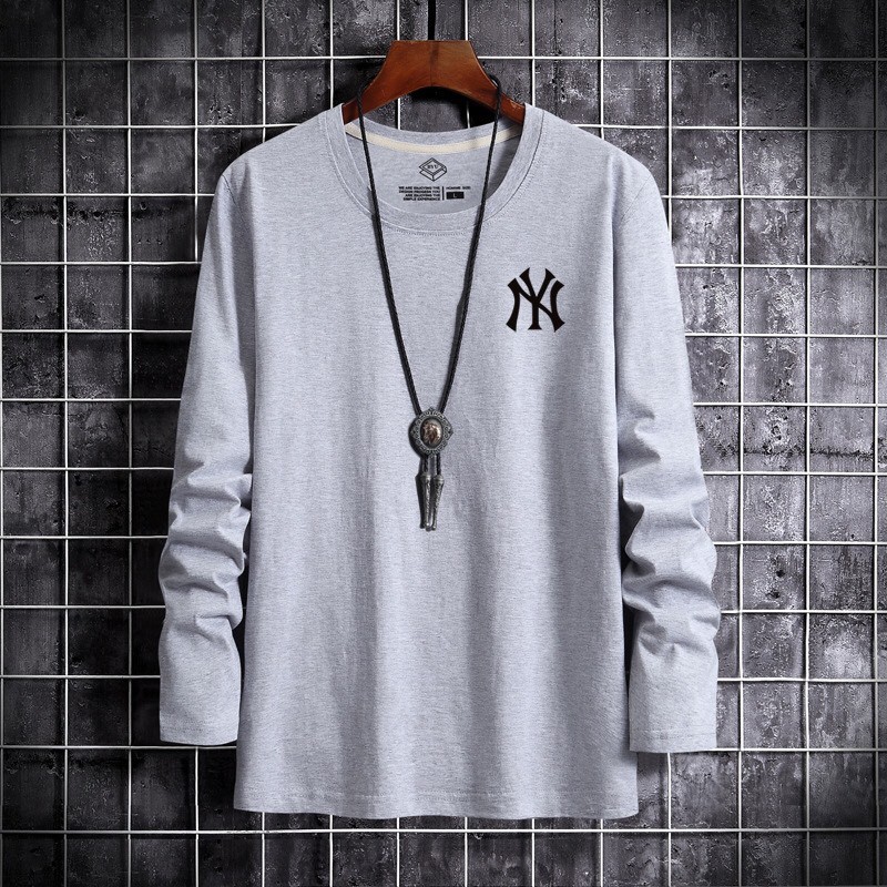 Áo thun tay dài Men194 vải coton dày dặn, mềm mịn, co dãn - form regular - TD NY