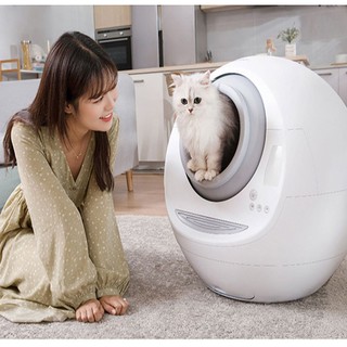 Nhà vệ sinh tự động cho mèo, tự động dọn phân MEET. tặng kèm gói khử mùi và túi đựng