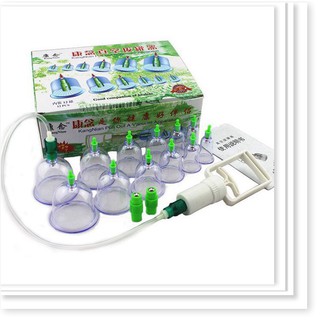 Bộ Giác Hơi Không Dùng Lửa 12 Cốc Không Dùng Lửa GH12