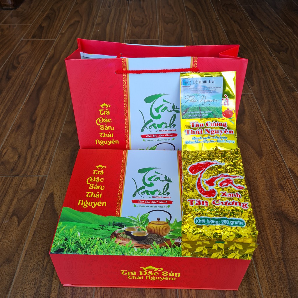 Trà khô chè nõn Thái Nguyên loại hảo hạng Tân Cương hộp túi quà biếu_TN06 | BigBuy360 - bigbuy360.vn