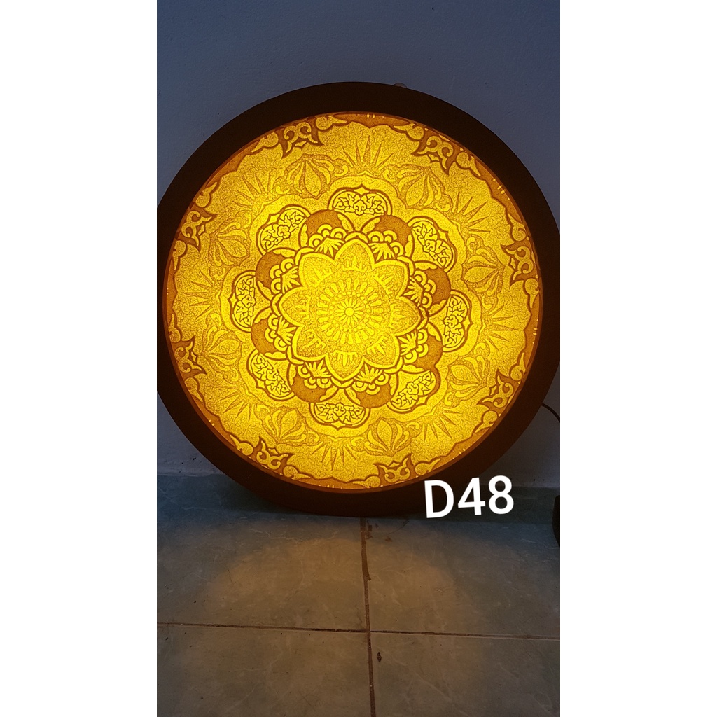 Tranh trúc chỉ tròn D48