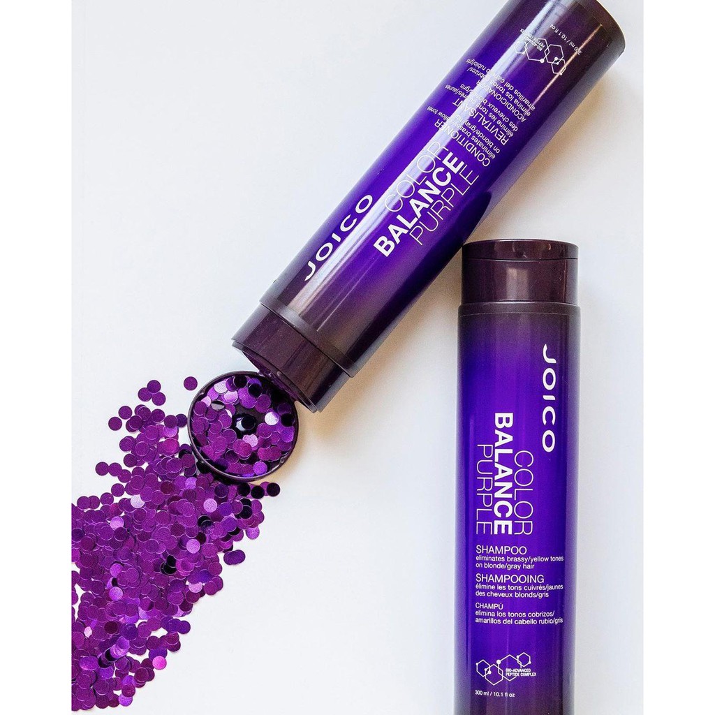 Dầu Gội Khử Ánh Vàng Và Bổ Sung Sắc Tố Tím Dành Cho Tóc Nhuộm Tone Lạnh JOICO Balance Purple Shampoo 300ml