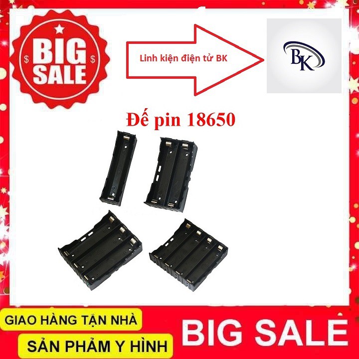 Đế Pin 18650 Đế Chân Hàn 1/2/3/4 Cell Chế Pin 2S 3S 4S