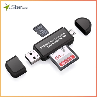 Đầu Đọc Thẻ Nhớ 2 Trong 1 Chuyển Đổi Cổng Micro Usb Otg Sang Usb 2.0
