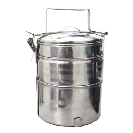 CAMEN 3 TẦNG INOX CAO CẤP - HỘP ĐỰNG CƠM - hộp đựng cơm 3 ngăn inox