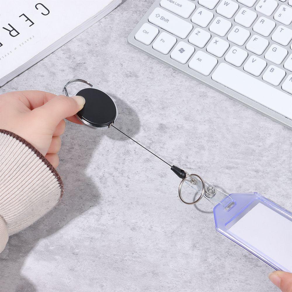 CHOOKEY Kẹp Giữ Thẻ ID Bằng PVC Trong Suốt Tiện Dụng Cho Văn Phòng