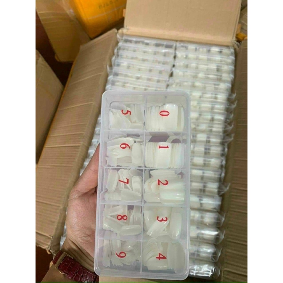 Móng úp chân phom vuông dài - Móng úp chân dài dùng được cho tay và chân