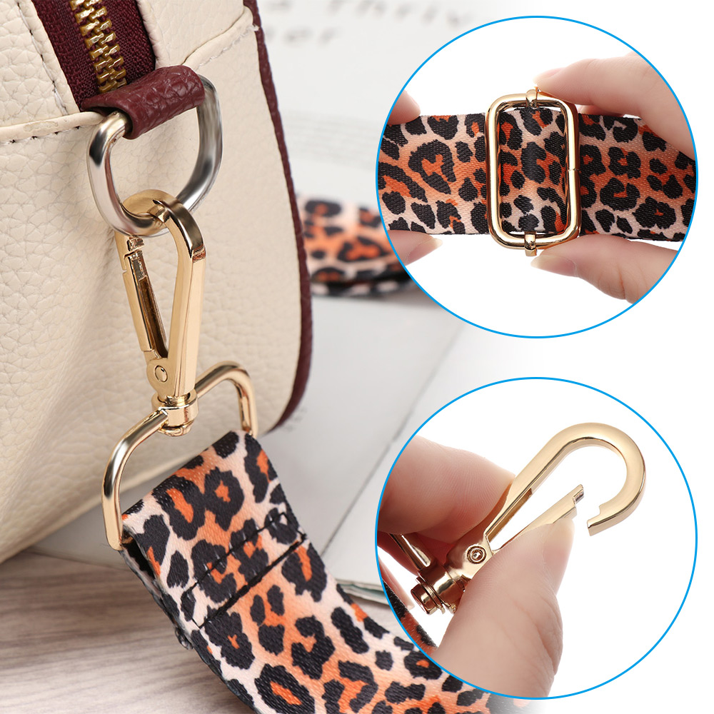 Dây Đeo Túi Xách Bằng Nylon Màu Cầu Vồng Có Thể Điều Chỉnh Thời Trang