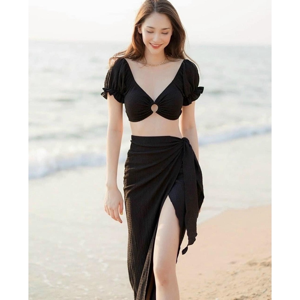 (FREE SHIP ) Đồ bơi nữ, sét đi biển 3 món cực xinh,