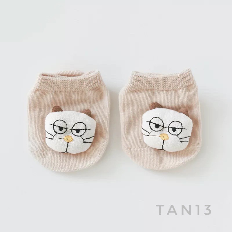 Tất cổ ngắn chống trượt hình thú Nemo Baby TAN13